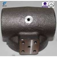 Investment casting parts cylinder bottom hydraulic cylinder spare parts marine spare parts