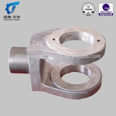 Ningbo custom casting parts hydraulic cylinder rod clevis