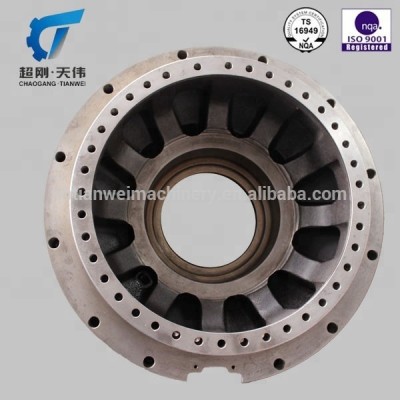 100 ton coal flat lorry wheel hub engineering machine part high quality resin sand casting parts