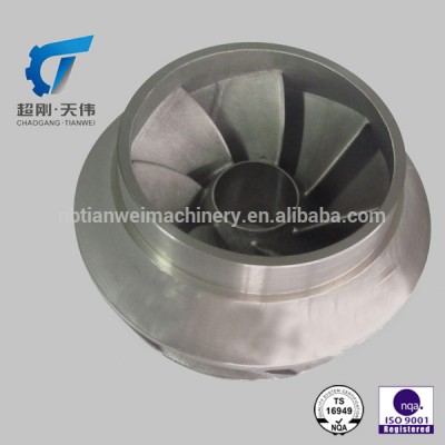 ISO 9001 Stainless water pump impeller Pump spares