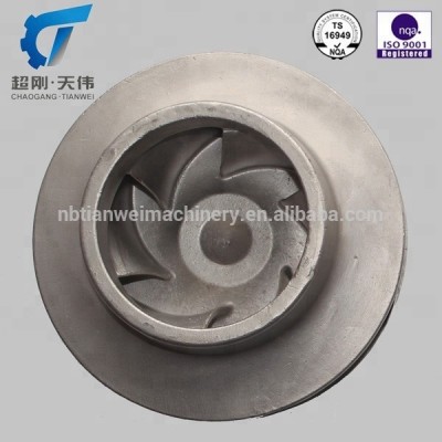 ISO 9001 Stainless water pump impeller Centrifugal pump parts investment casting